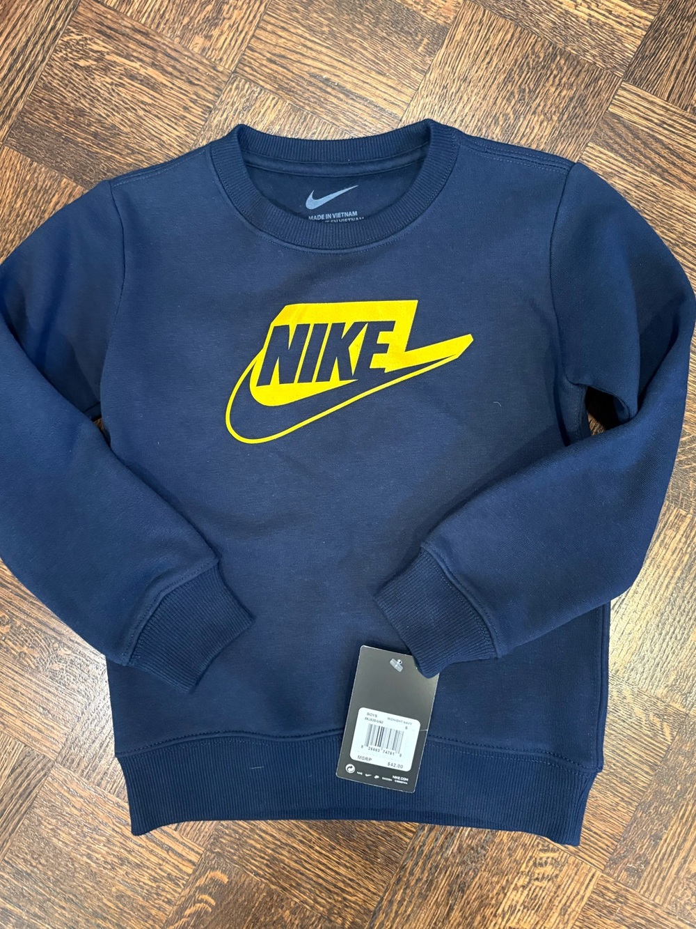 Nike Navy Sweatshirt NWT Sz 6